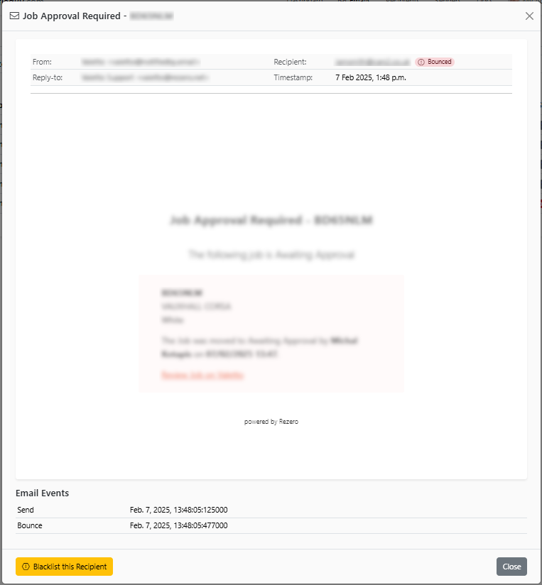 Email detail