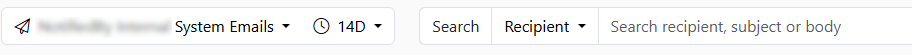 Email filter tabs
