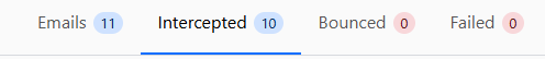 Email filter tabs