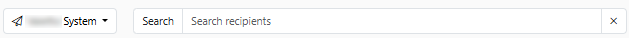 Recipient filter inbox and search