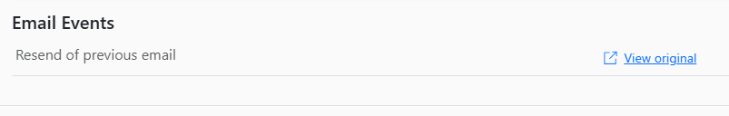 Resend email view original